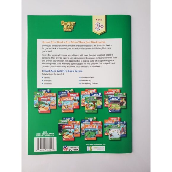 New School Skills Smart Alec Series Workbook Ages 3+ - Picture 4 of 4